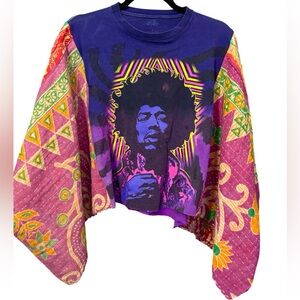 Jimi Hendrix Boho Poncho Rocktop